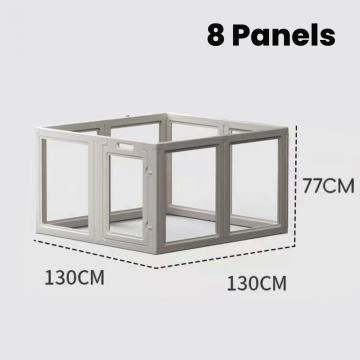 Lovetail Pet Transparent Fence (8 Panels)